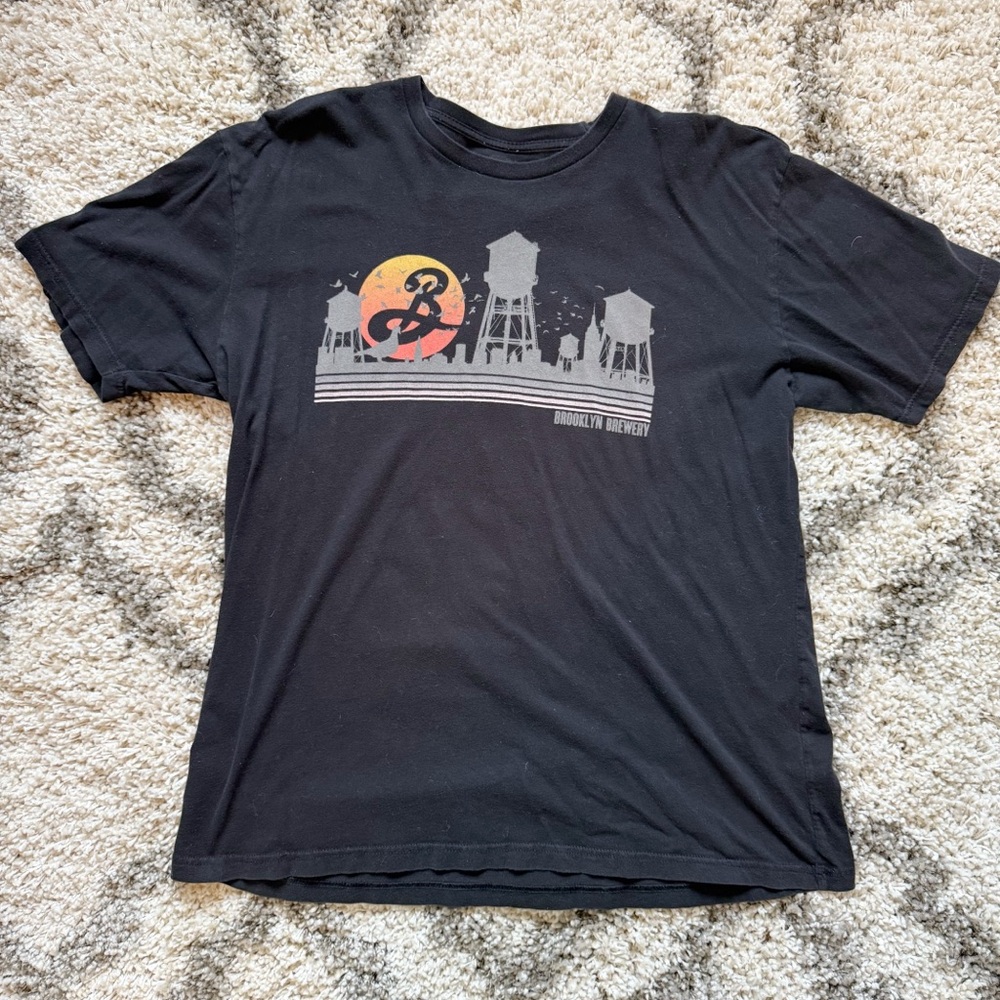 Black Graphic‎ Tee Brooklyn brewery